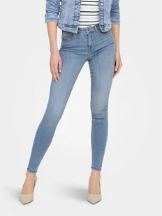 ONLY Jeansy Power 15228584 Niebieski Skinny Fit - Spodnie damskie - miniaturka - grafika 1