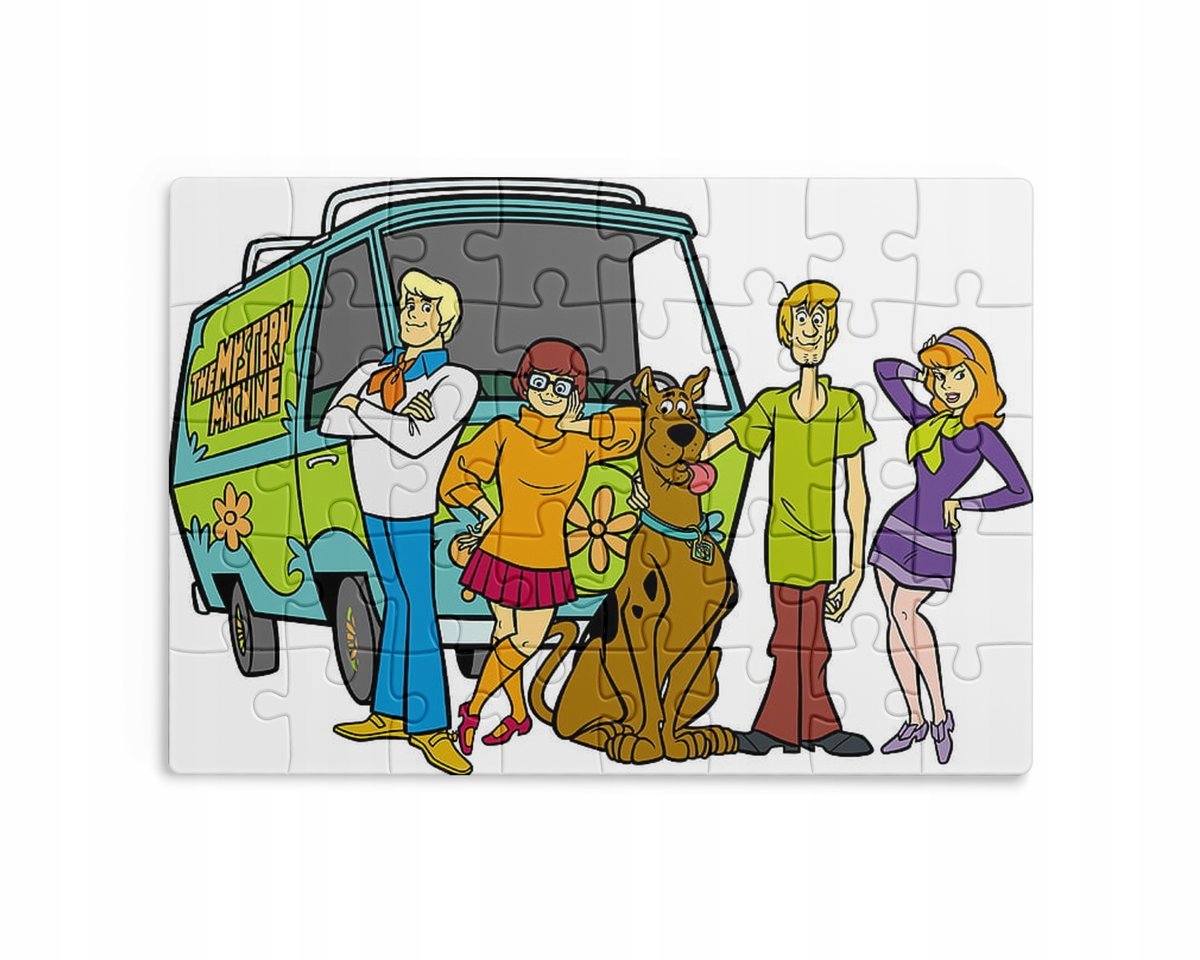 Puzzle 30/70/96/110 Elementów Sublimacja + Eko Pudełko Scooby Doo Wzory