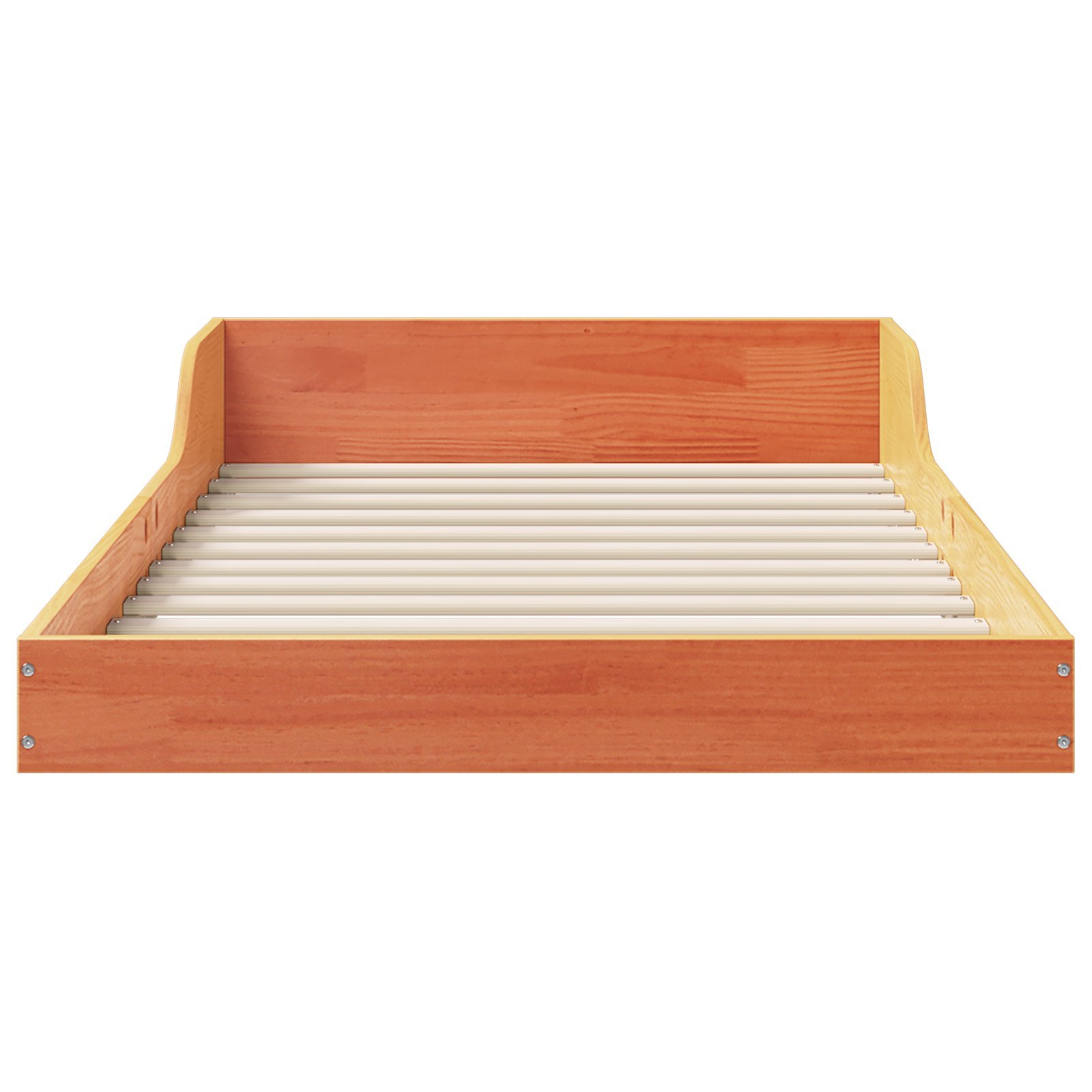 vidaXL Ramka łóżka Woskowy brąz 90 x 190 cm Lite drewno sosnowe