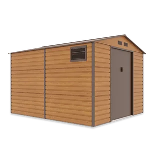 Domek Narzędziowy 277x323cm wentylacja MONTREAL Oak Brown gospodarczy, nowoczesny z oknami, na rower, na narzędzia, pojemny Szopa Ogrodowa Hardmaister - Altany ogrodowe Domek Narzędziowy 277x323cm wentylacja MONTREAL Oak Brown gospodarczy, nowoczesny z oknami, na rower, na narzędzia, pojemny Szopa Ogrodowa Hardmaister - Altany ogrodowe - miniaturka - grafika 1