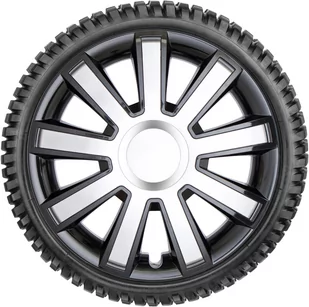 LEOPLAST Kołpak flash 16" czarno-srebrny AMI-L07102 - Kołpaki samochodowe - miniaturka - grafika 1