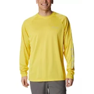 Bluzy sportowe męskie - Koszulka sportowa męska Columbia Terminal Tackle Heather LS z długim rękawem - miniaturka - grafika 1