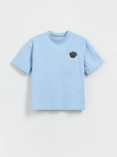 Reserved - T-shirt oversize - niebieski - Koszulki dla chłopców - miniaturka - grafika 1