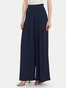 Rinascimento Spodnie palazzo CFC0125495003 Granatowy Wide Leg - Spodnie damskie - miniaturka - grafika 1