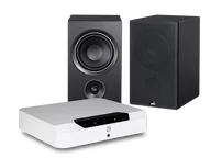 Zestawy stereo - Bluesound POWERNODE EDGE (biały) + Alpha P5 (czarny) - miniaturka - grafika 1