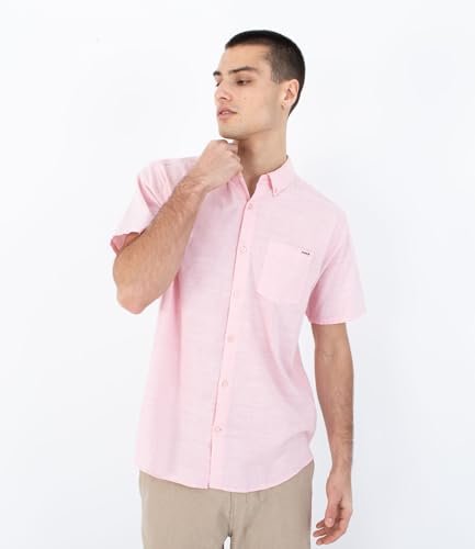 Hurley Koszula męska z krótkim rękawem - O&O Stretch
