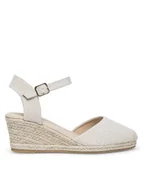Espadryle damskie - Jenny Fairy Espadryle WYL2610-2 Beżowy - miniaturka - grafika 1