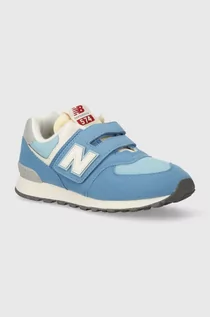 Buty dla chłopców - New Balance sneakersy dziecięce PV574RCA kolor niebieski - grafika 1