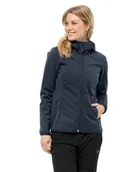Bluzy damskie - Jack Wolfskin Windhain bluza damska typu softshell z kapturem - miniaturka - grafika 1