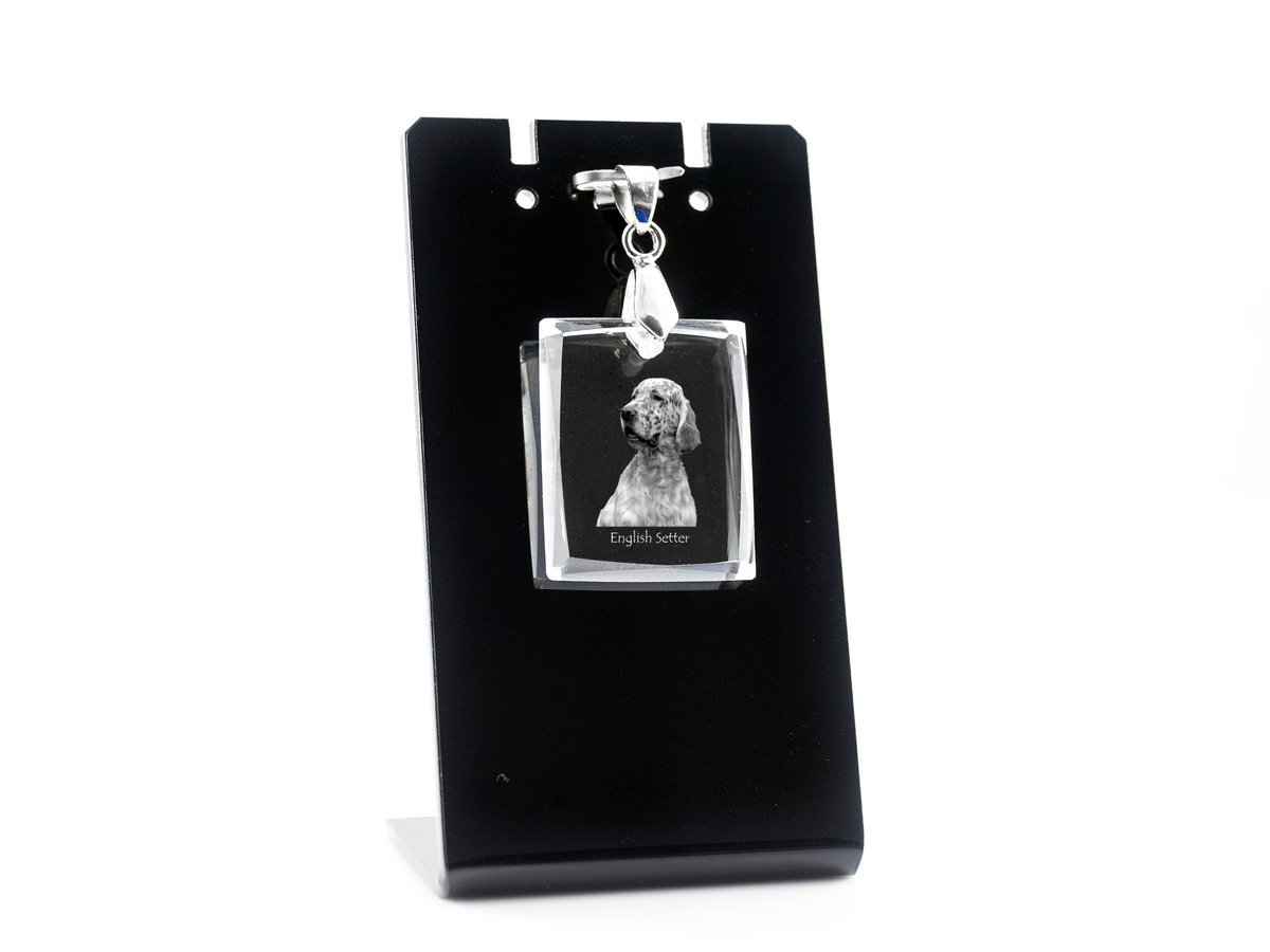 Seter angielski wisiorek kryształowy z psem Art-Dog