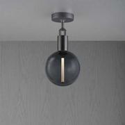 Lampy sufitowe - Lampa sufitowa Forked Ceiling Globe Medium Smoked Gun Metal - miniaturka - grafika 1