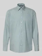 Koszule męskie - Koszula biznesowa o kroju comfort fit z bawełny z kołnierzykiem typu kent - miniaturka - grafika 1