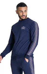 Gianni Kavanagh Blue Script bluza męska, niebieski, XXL - Bluzy męskie - miniaturka - grafika 1