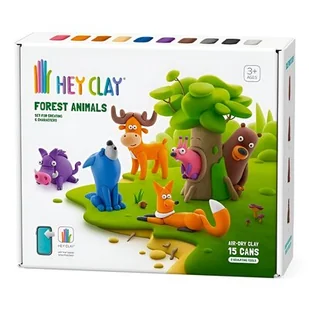 Hey Clay - Zwierzęta leśne + akcesoria Tm Toys - Masy plastyczne - miniaturka - grafika 1