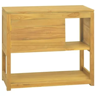 vidaXL Szafka łazienkowa, 85x40x75 cm, lite drewno tekowe - Szafki nocne - miniaturka - grafika 1