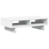 Akcesoria do monitorów - vidaXL Podstawa pod monitor biała 50x27x15 cm Materiał drewnopochodny - miniaturka - grafika 1