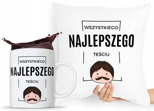 ZESTAW PODUSZKA + KUBEK PREZENT DLA TEŚCIA TATY z Nadrukiem ze Zdjęciem - Gadżety dla niej i dla niego - miniaturka - grafika 1