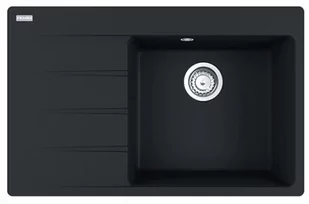 Franke Kuchenny Zlewozmywak CNG 611-78 TL czarny mat k.prawa 114.0633.138 S - Zlewozmywaki - miniaturka - grafika 1