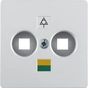 Gniazdka elektryczne - B.Kwadrat/B.7 Płytka czołowa do gniazda wyrównania potencjału 2-kr, alu - miniaturka - grafika 1