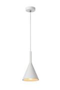 Lampy sufitowe - Lucide Oświetlenie GIPSY Lampa wisząca Biały, 1-punktowy 35406/16/31 - miniaturka - grafika 1