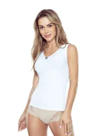 Koszulki i topy damskie - Damska koszulka na ramiączka biała Eldar r.XL - miniaturka - grafika 1