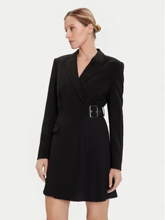 KARL LAGERFELD Sukienka koktajlowa A4W13023 Czarny Slim Fit - Sukienki - miniaturka - grafika 1