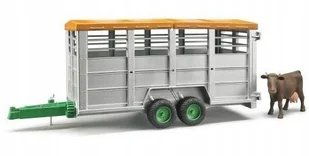 Bruder Przyczepa 2-osiowa do przewozu krów 02227 - Samochody i pojazdy dla dzieci - miniaturka - grafika 1
