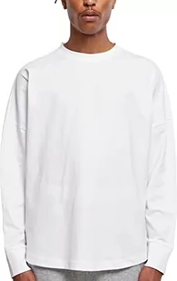 Build Your Brand Męski T-shirt z długim rękawem Oversized Cut On Sleeve Longsleeve, biały, 5XL - Koszulki męskie - miniaturka - grafika 1
