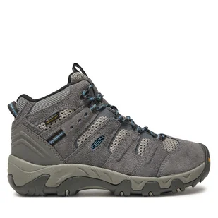 Trekkingi Keen Headout Mid Wp Steel 1028307 Szary - Buty trekkingowe damskie - miniaturka - grafika 1
