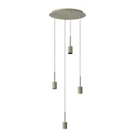Lampy sufitowe - Oprawa wisząca Decor Needle Plate 4xE27 bez żarówek beżowa - miniaturka - grafika 1