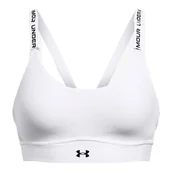 Biustonosze - Biustonosz damski Under Armour Infinity Mid 2.0 Bra White S D-DD - miniaturka - grafika 1