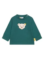 Bluzy i sweterki niemowlęce - Steiff Bluza w kolorze ciemnozielonym - miniaturka - grafika 1