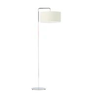 Lampy stojące - Klasyczna lampa stojąca na chromowanym stelażu BOLIVIA z abażurem ecru - miniaturka - grafika 1