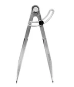 Inne urządzenia pomiarowe - Yato Cyrkiel Traserski z Łukiem Nastawnym 200mm - miniaturka - grafika 1