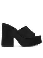 Klapki i japonki damskie - DeeZee Klapki E8341-1 Czarny - miniaturka - grafika 1