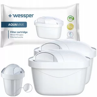 2x Wessper AquaMax zamienny filtr/wkład wody do dzbanków: Brita, Aquaphor, Wessper, Dafi (ZAMIENNIK) - Wkłady filtrujące - miniaturka - grafika 1