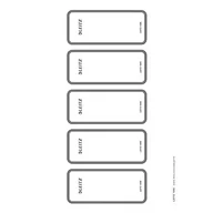Etykiety do drukarek - Leitz Etykiety grzbietowe do zapisywania na komputerze samoprzylepne do segregatora Leitz 180°, 50 sztuk, 46 x 111 mm, papier, 16920085 - miniaturka - grafika 1