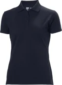 Koszulki i topy damskie - Helly Hansen Women's T-shirt HELLY HANSEN Manchester Polo, black M - miniaturka - grafika 1