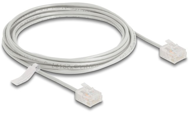 Delock RJ45 Kabel sieciowy Cat.6 UTP Ultra Slim 3 m szary z krótkimi wtykami
