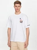 Koszulki męskie - Champion T-Shirt 218923 Biały Relaxed Fit - miniaturka - grafika 1