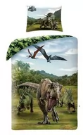 Pościel dla dzieci - Halantex Pościel bawełniana 140x200 Jurassic World Park Jurajski dinozaury T-Rex moro 6237 poszewka 70x90 Kids 12 - miniaturka - grafika 1