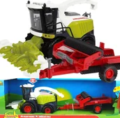 Samochody i pojazdy dla dzieci - Dromader KOMBAJN Z PRZYCZEPĄ MASZYNA ROLNICZA LED DŹWIĘK - miniaturka - grafika 1