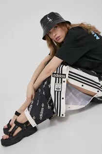 Spodnie damskie - Adidas Originals Originals spodnie damskie kolor czarny proste high waist - grafika 1