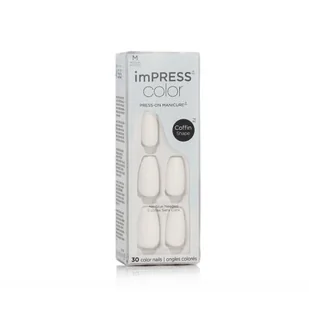 Kiss imPRESS Color Coffin Shape Sztuczne paznokcie Odcień 501 Frosting Zestaw - Sztuczne paznokcie i akcesoria - miniaturka - grafika 1
