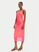 Sukienki - Patrizia Pepe Sukienka codzienna 2A2944/J292-J4H7 Koralowy Regular Fit - miniaturka - grafika 1