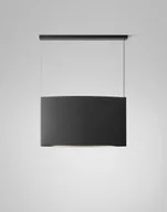 Lampy sufitowe - Wisząca lampa Noren S/123.2 w ciemnoszarym kolorze, emitująca światło w górę i w dół - miniaturka - grafika 1