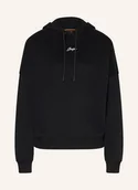 Bluzy damskie - Boss Bluza Z Kapturem Ehoody schwarz - BOSS - miniaturka - grafika 1