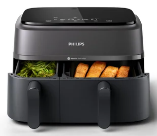 Podwójna Frytkownica Frytownica Phillips Airfryer Zestaw Śniadaniowy - Frytownice gastronomiczne - miniaturka - grafika 1
