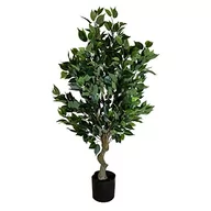 Sztuczne kwiaty - Leaf Realistyczne sztuczne drzewo/roślina, 100 cm krzew ficus - miniaturka - grafika 1