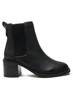 Botki damskie - Clarks Botki Chamberly Top 26179551 Czarny - miniaturka - grafika 1